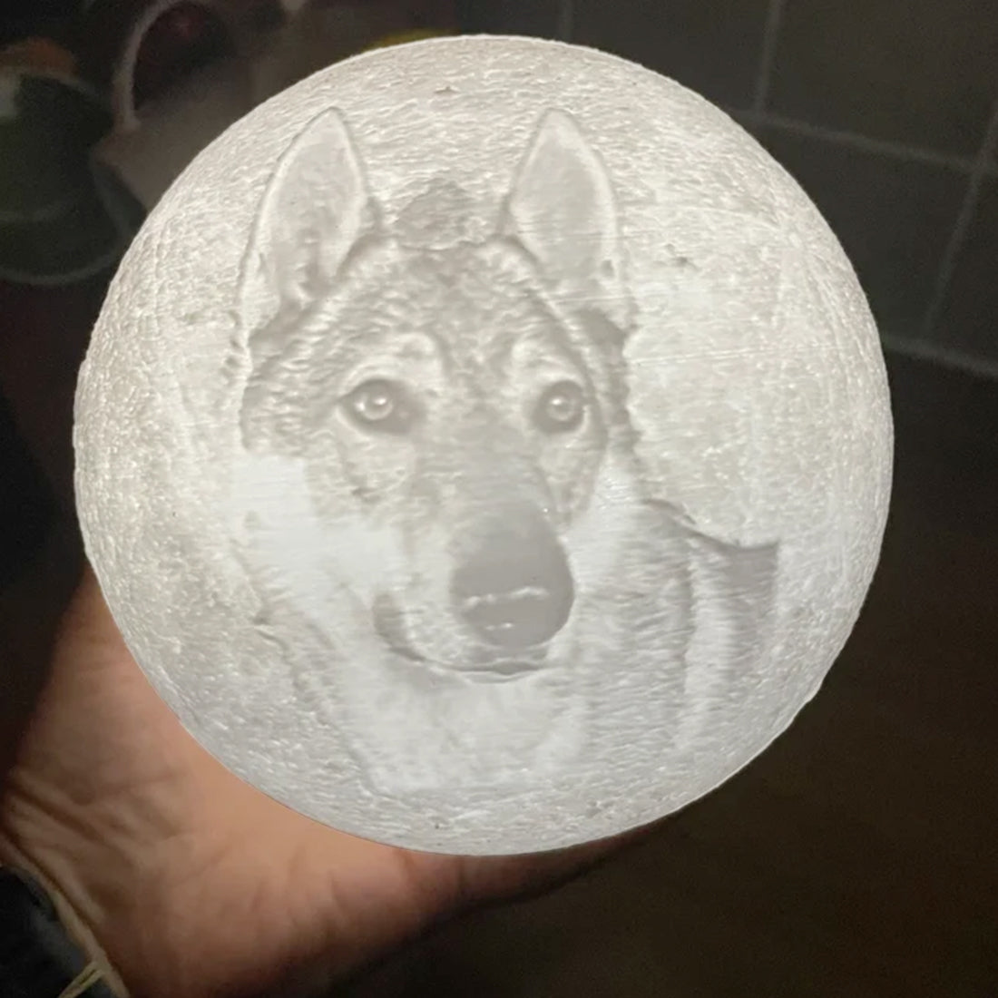 Custom 3D Printed Moon Lamp with Stand Personalized Decor Festival Lights for Anniversaries and Birthdays