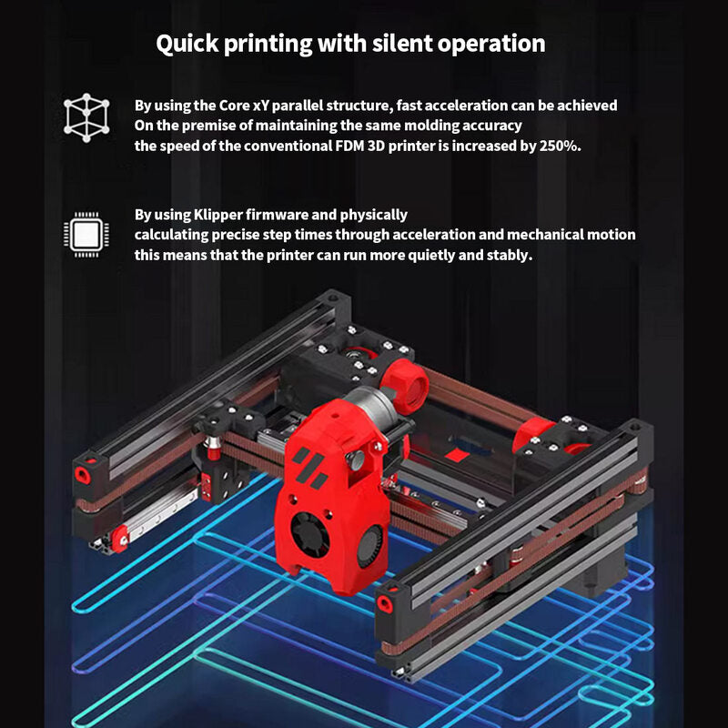 3D Printer 0.2 R1 DIY Desktop High-precision Fully Assembled Print