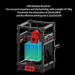 3D Printer 0.2 R1 DIY Desktop High-precision Fully Assembled Print