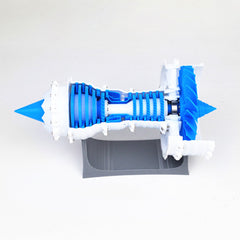 3D Printed Aero Turbofan Engine Model Static