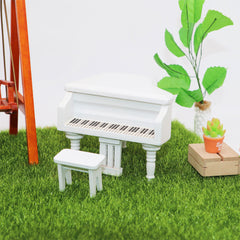 1/12 Mini Piano Model for Miniature Scene Models Dollhouse Accessories DIY Christmas Gift Assembly