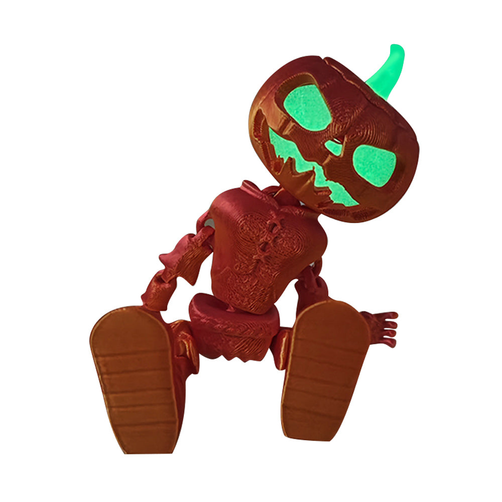 Halloween Evil Pumpkin Figure Decoration 3D Printed Articulated Toy Spooky Decor（Multiple options)