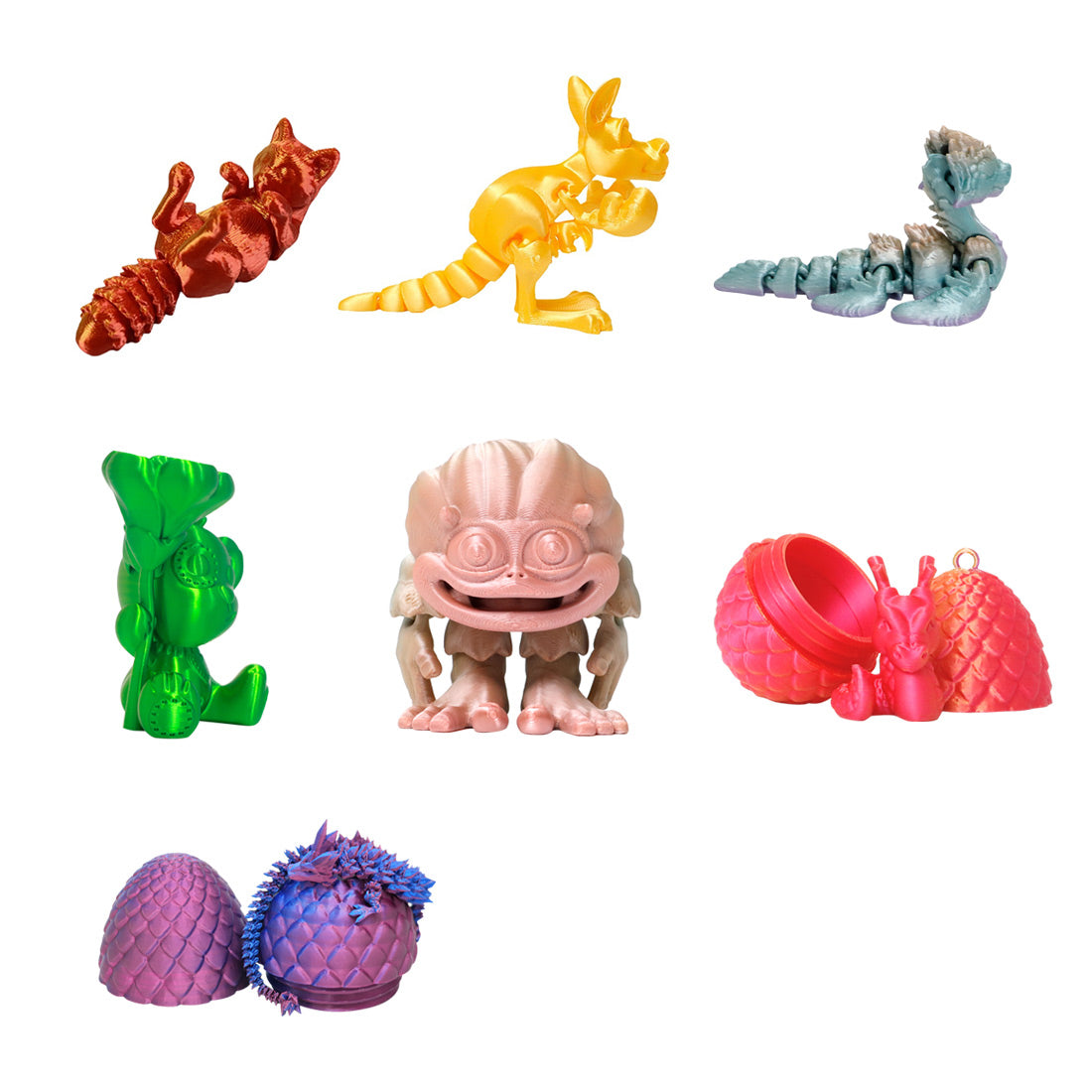 Animal series mystery box 50+ styles! Surprise mystery box hidden giant dragon, nine-tailed fox, prehistoric giant mammoth