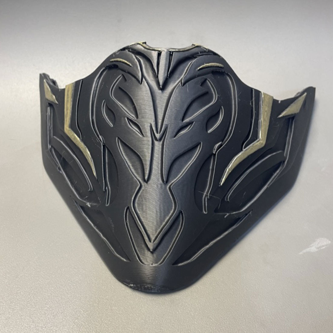 Codename Yuan Fu Rong Mask Cosplay Prop Custom Lightweight Mask for cosplay and Festivals (3D Printed Version/Black)