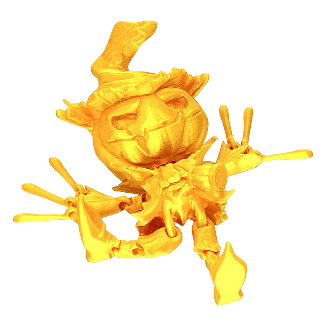 Halloween Evil Pumpkin Figure Decoration 3D Printed Articulated Toy Spooky Decor（Multiple options)