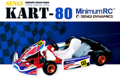 Mini RC Kart Assembly Model Kart-80 1/32 Scale 2.4G 3d print DIY Toy Gift KIT Version