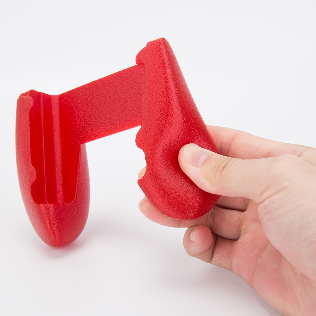 3D Printed Flexible Handle for Analogue Pocket Game Consoles (Red)