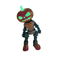 Halloween Evil Pumpkin Figure Decoration 3D Printed Articulated Toy Spooky Decor（Multiple options)