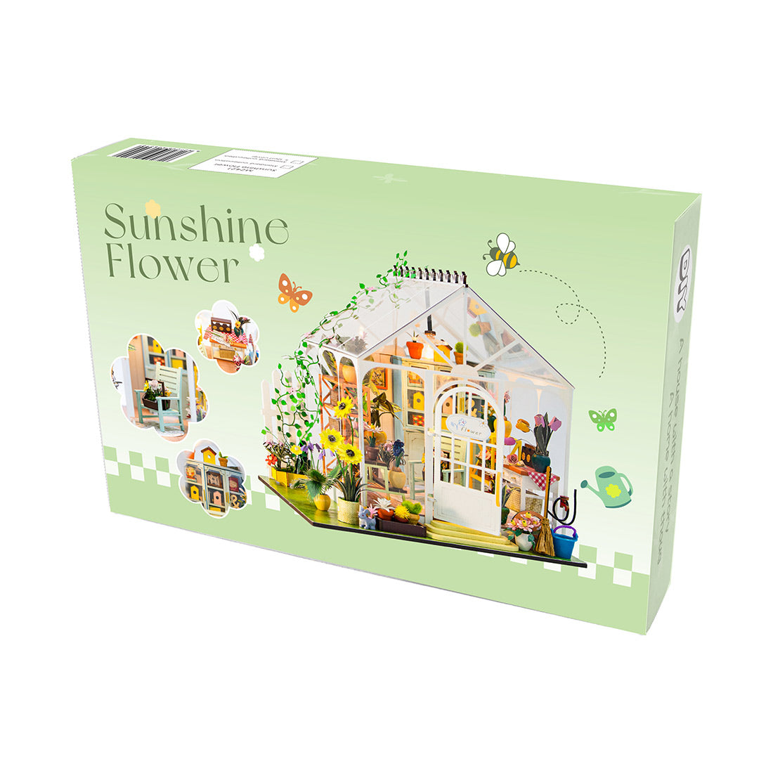 Sunshine Flower House Model DIY Handcrafted Miniature Kit Desktop ornaments creative toys gifts