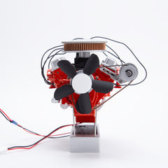 V8 Internal Combustion Engine Model 3D Printed Simulated Electric Kit 1/6 Scale Suitable for Chevrolet model cars