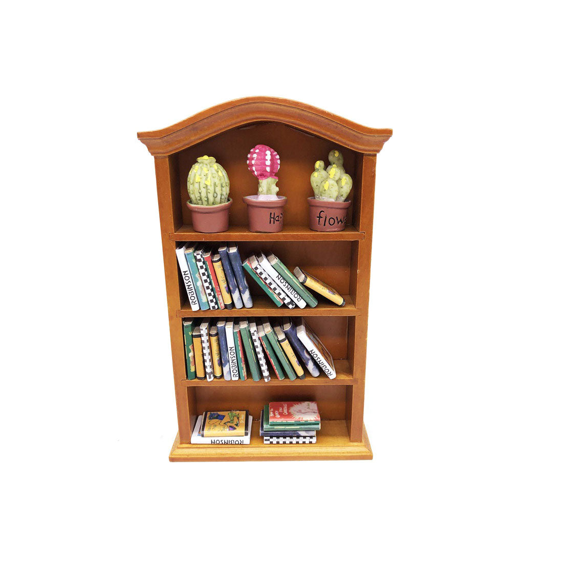 1/12 Scale Mini Floor Bookshelf for Miniature Scene Models Dollhouse Accessories DIY Christmas Gift Assembly